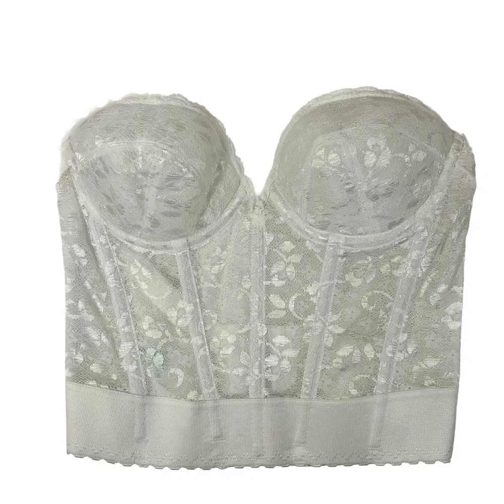 Carnival Vintage Low Plunge Low Back Underwire Bustier, size 34B